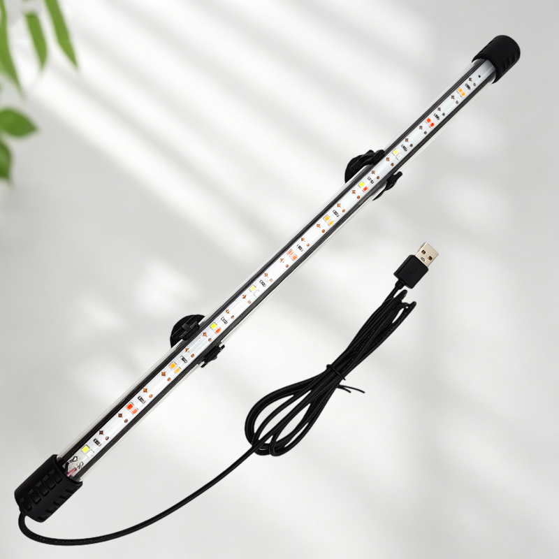 Aquarium Fish Light Lamp - 18-58cm USB Vollspektrum Aquarium LED-Lichtleiste Wasserdichte