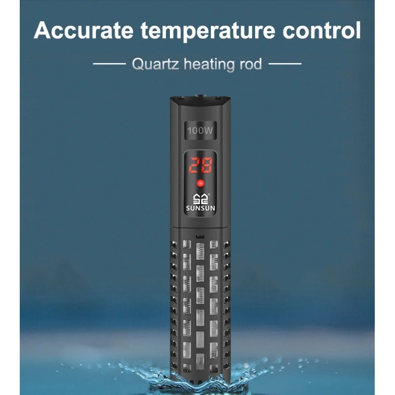 Aquarium Heater Submersible - Tauchheizstab für Aquarien mit LCD-Display, digital