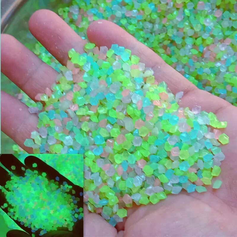 Aquarium Fish Types - 1000 Stück 3–5 mm leuchtender Sand,