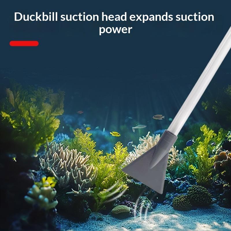 Gravel Vacuum Cleaner - Leckdichter Aquarium-Siphon Wasserwechsler Vakuum-Kiesreiniger Pumpe für