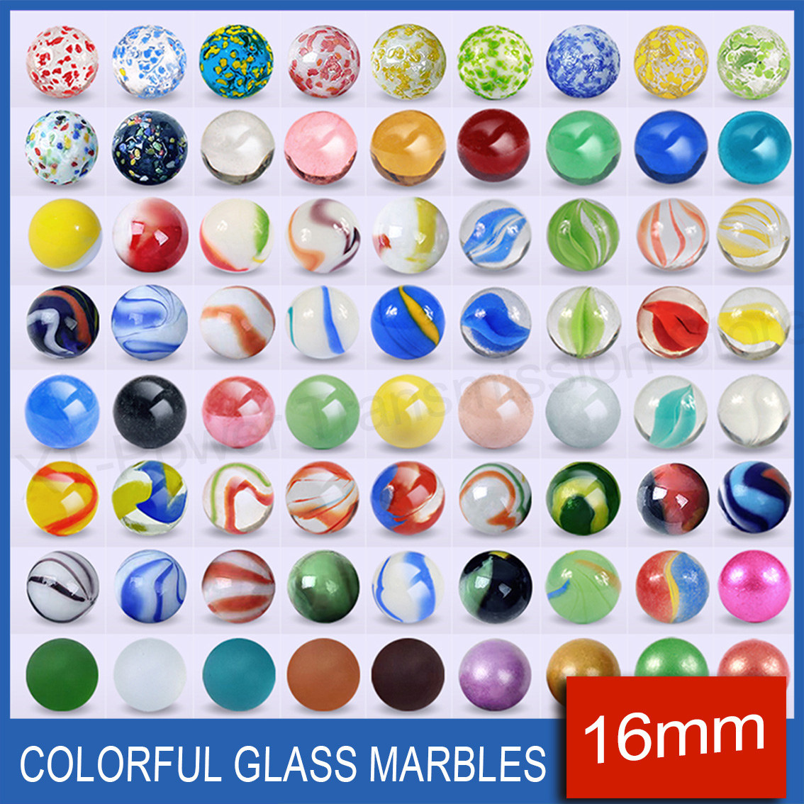 Aquarium Fish Ball - 5-90PCS 16mm Bunte Glas Murmeln Spielzeug