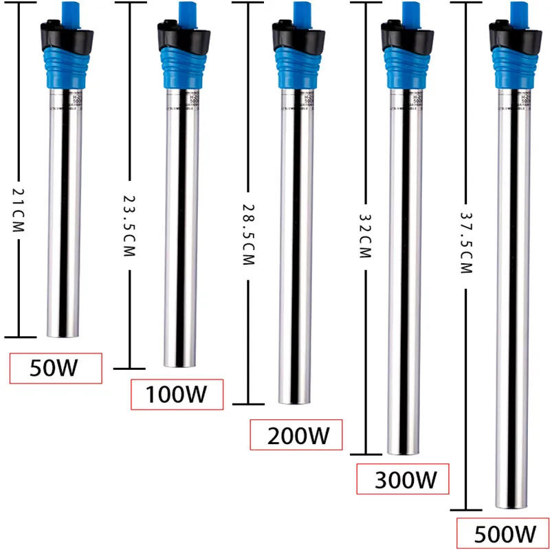 Aquarium Heater Submersible - 50 W/100 W/200 W/300 W/500 W