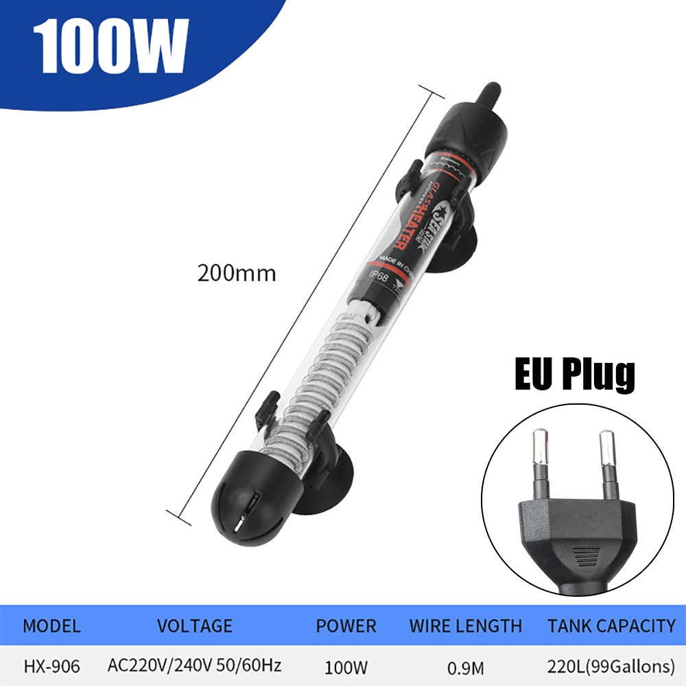 Aquarium Heater Submersible - 1Pcs 25W/50W/100W/200W/300W Thermostat Heizung Stange einstellbare