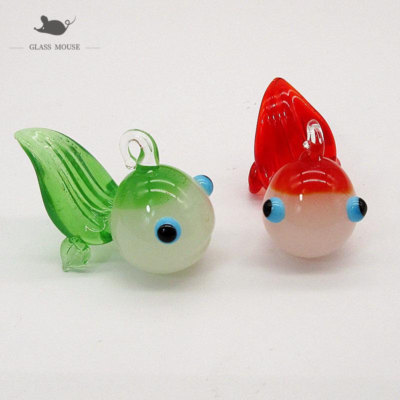 Aquarium Fish Goldfish - Benutzerdefinierte Jade Farbe Handgemachte Murano Glas