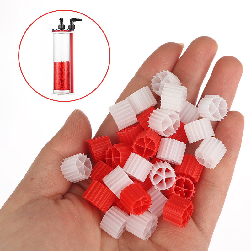 1 Beutel Weiß-Rotes K1 Filterm – Aquarium Fish Ball Bewertung und Preis