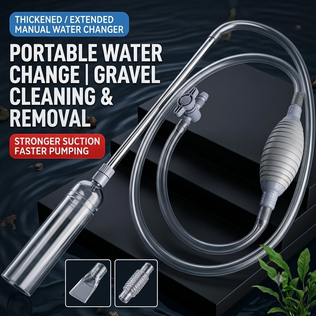 Aquarium-Siphon, Manueller Was – Gravel Vacuum Cleaner Bewertung und Preis