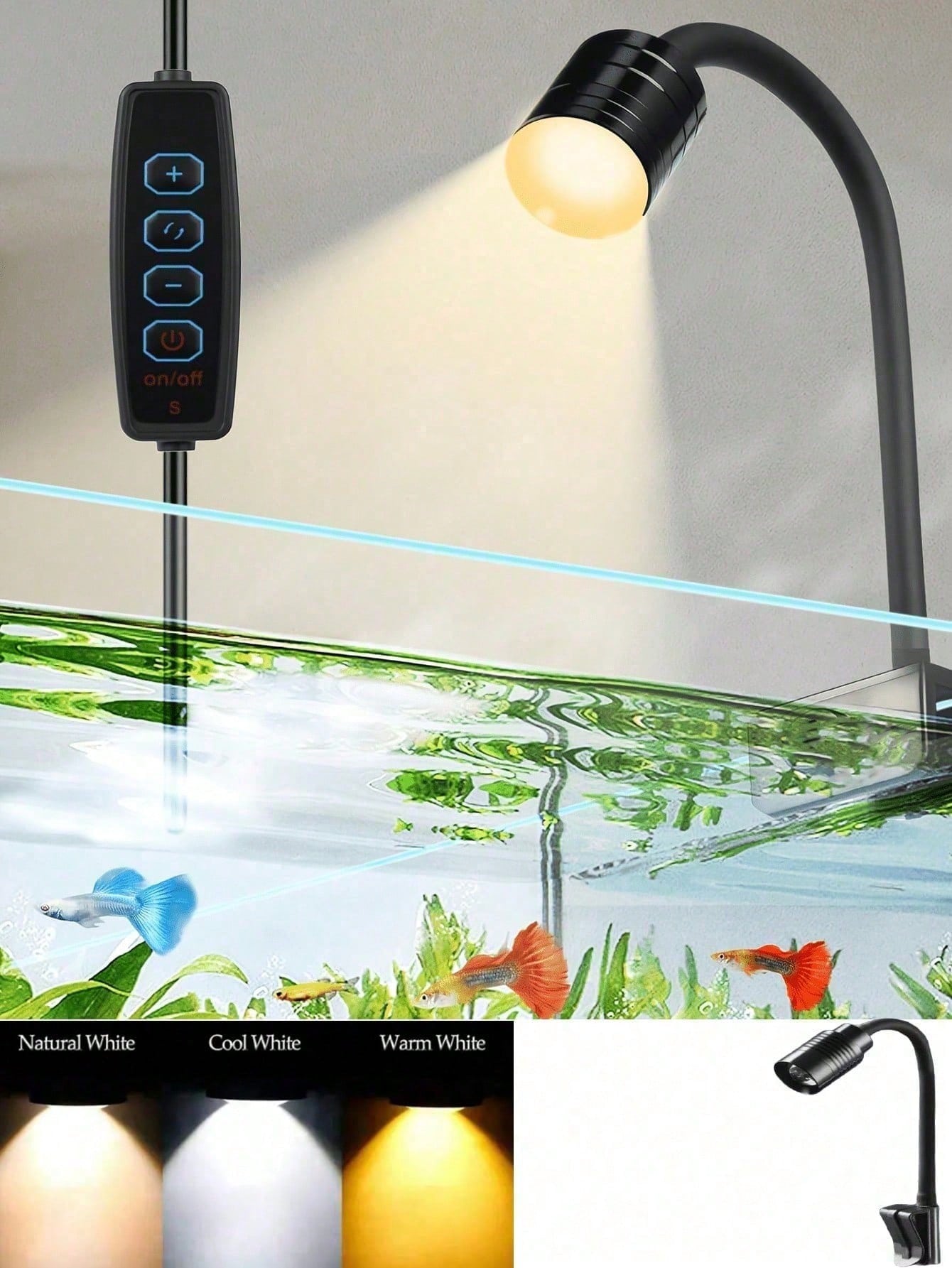USB-Aquariumbeleuchtung, Zoom- – Aquarium Fish Goldfish Bewertung und Preis