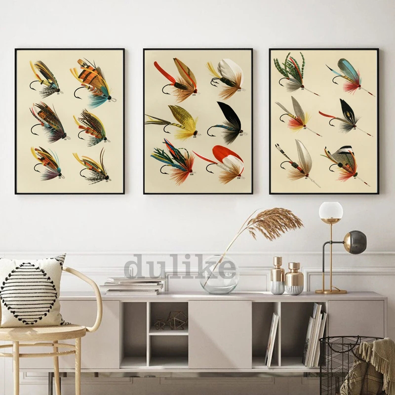Vintage Fliegenfischen Köder P – Aquarium Fish Poster Bewertung und Preis