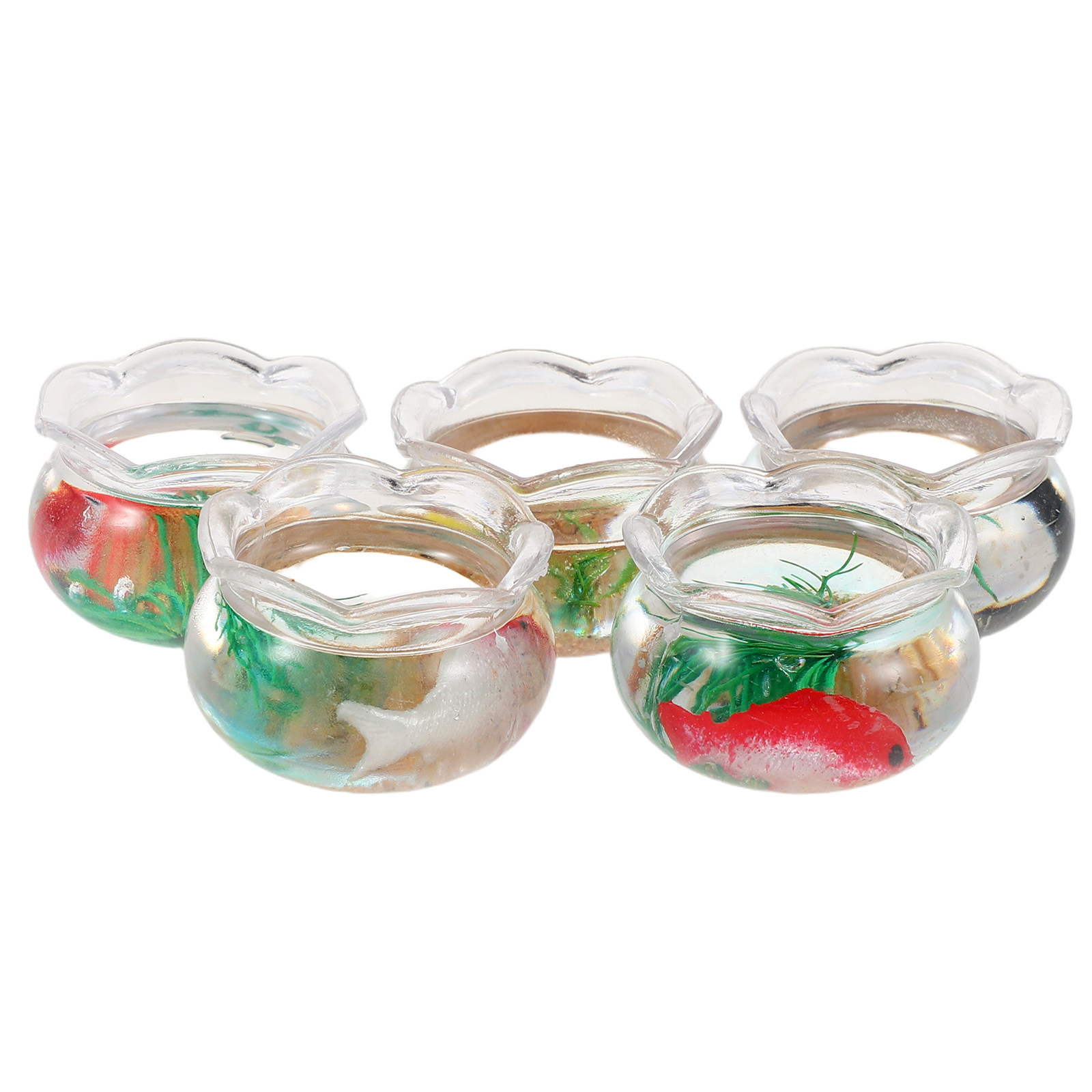 5 Stück Mini-Aquarium mit real – Aquarium Fish Goldfish Bewertung und Preis