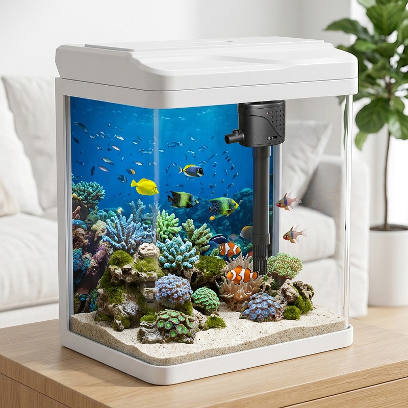 Glas-Aquarium, kleine integrie – Aquarium Fish No Need Oxygen Bewertung und Preis