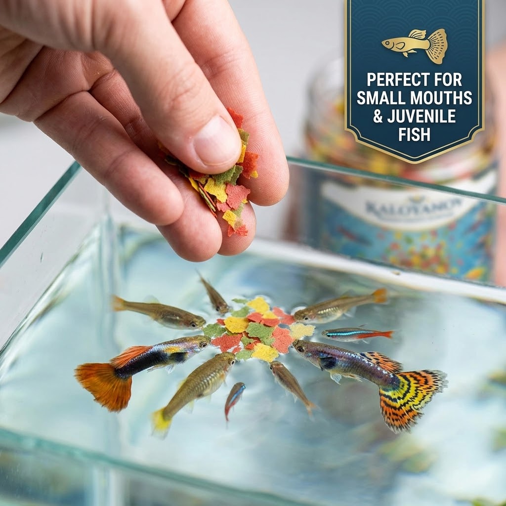 Dreifarbiges Aquarium-Fischfut – Aquarium Fish Eggs Bewertung und Preis