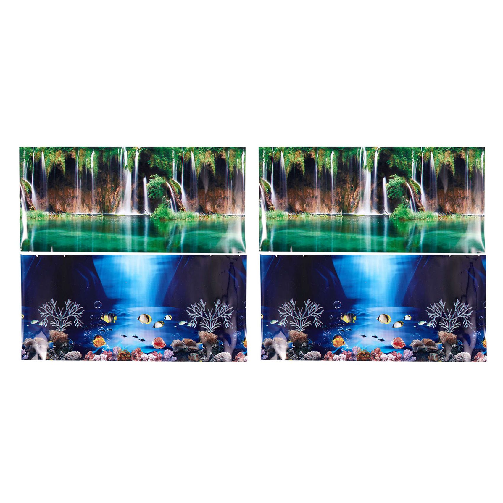 2X Blauer Frischer Meeres-Hint – Aquarium Fish Poster Bewertung und Preis